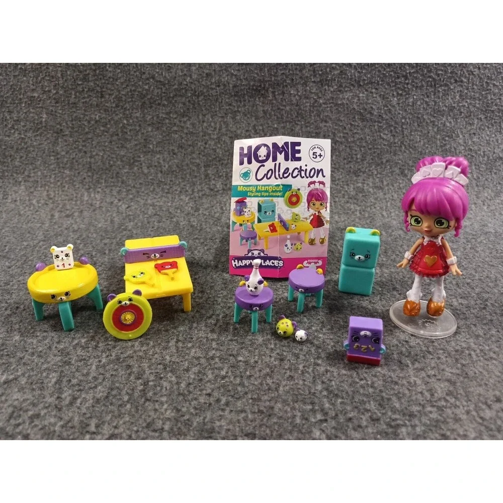 Shopkins Home Collection Happy Places Mousy Hangout Lot Of 14 Queenie Hearts